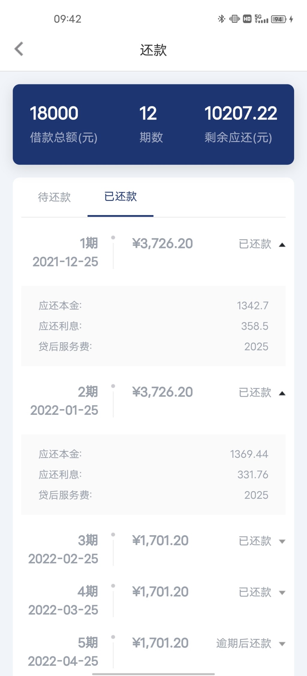 你我贷套路贷高利息，贷款18000利息服务费共6000多